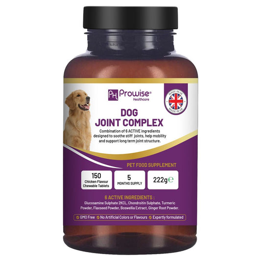 Dog Joint Support 150 Chicken Chewable Tablets 5 Months Supply | UK Made by Prowise 🚚