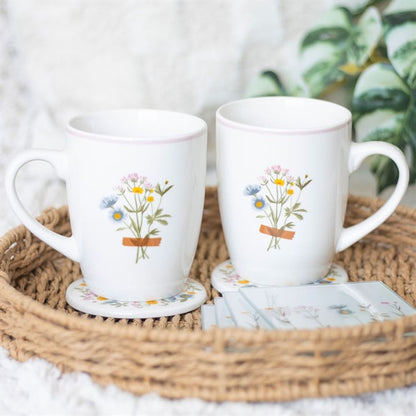 If Grandmas Were Flowers Floral Mug & Coaster Set 🚚