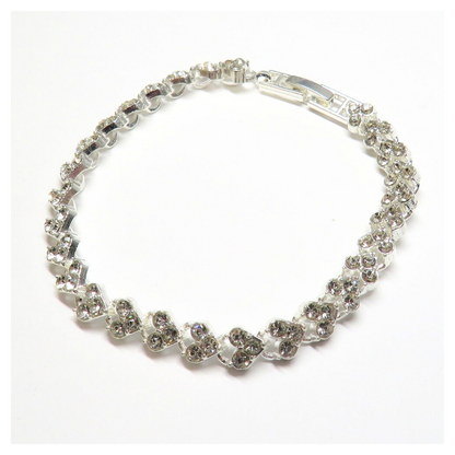 Diamante Heart Tennis Bracelet