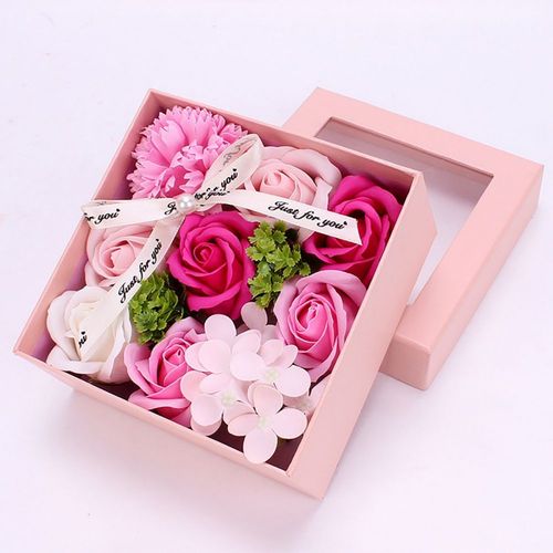 Carnation Flower Bath Soap Luxury Gift Box 🚚