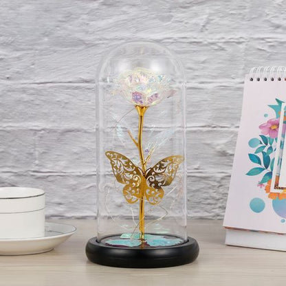 LED Rose Light with Butterflies 🚚