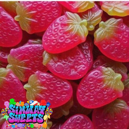 Giant Strawberries Strawberry Chewy Sweets Retro Jelly Gummy Sweets Gift Jar