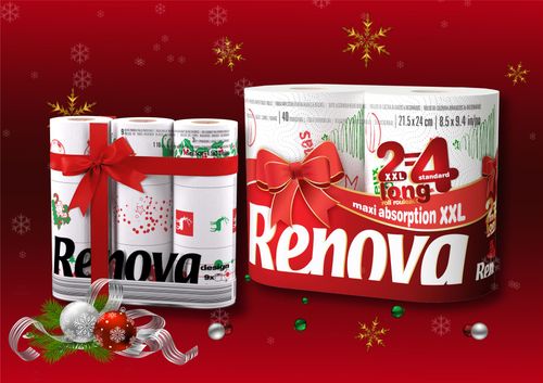 Renova 9 Rolls Xmas TR + 2 Rolls Xmas KT 🚚