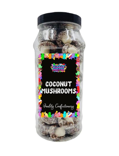 Coconut Mushrooms Retro Sweets Gift Jar