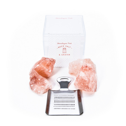 Himalayan Rock Salt and Mini Grater | Quirky Food Gifts 🚚