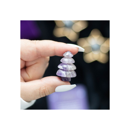 Amethyst Crystal Christmas Tree in a Bag