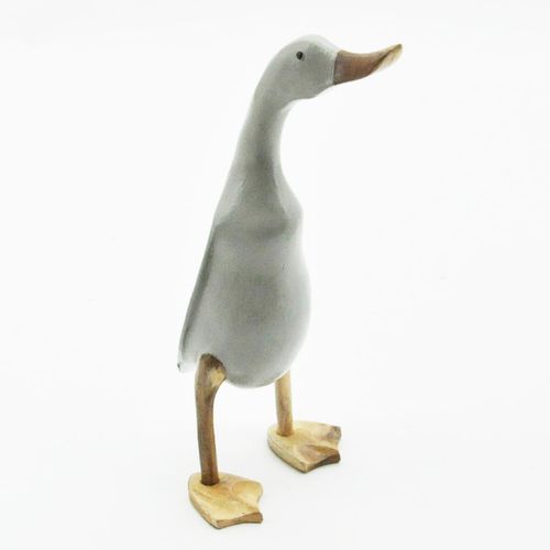 45cm Grey Standing Web Feet Duck