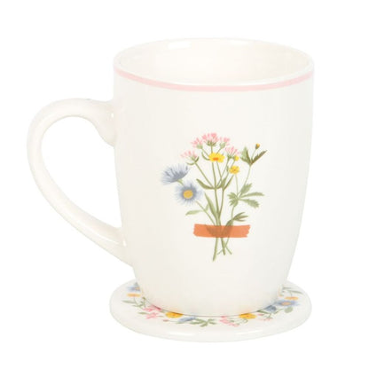 If Grandmas Were Flowers Floral Mug & Coaster Set 🚚