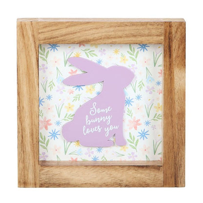 Some Bunny Loves You Wooden Frame Sign 🚚