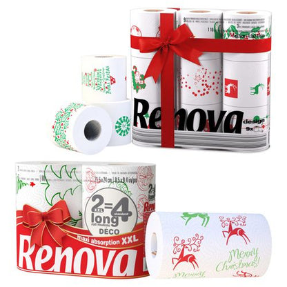 Renova 9 Rolls Xmas TR + 2 Rolls Xmas KT 🚚