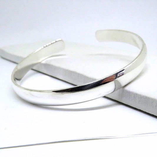 Chunky Silver Bangle