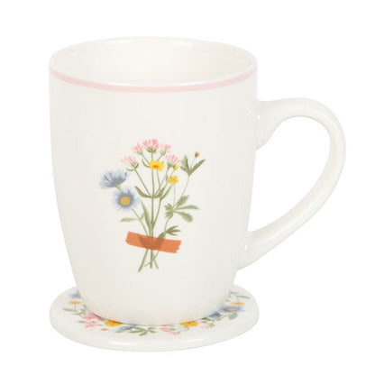 If Grandmas Were Flowers Floral Mug & Coaster Set 🚚