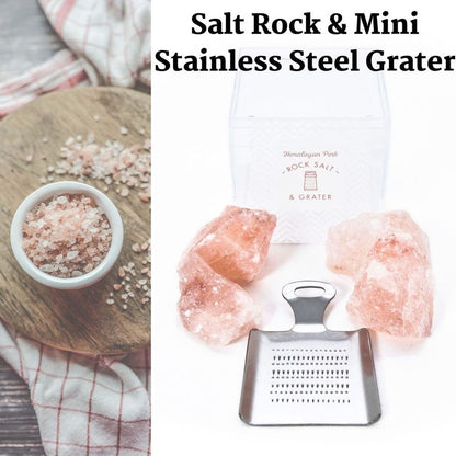 Himalayan Rock Salt and Mini Grater | Quirky Food Gifts 🚚