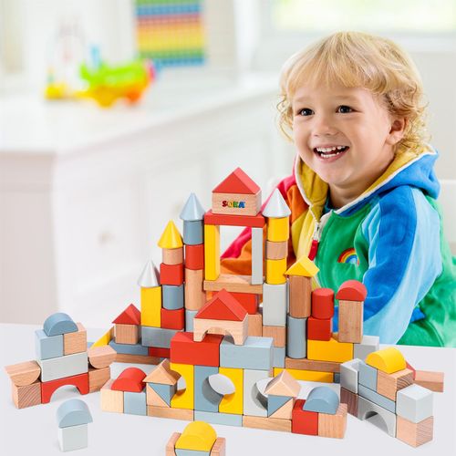 SOKA Wooden Blocks 100pcs 🚚