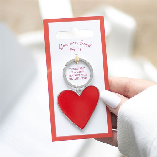 You Are Loved Heart Keyring 🚚