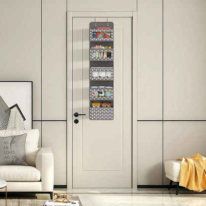 5-TIER Dark Grey Over Door Storage