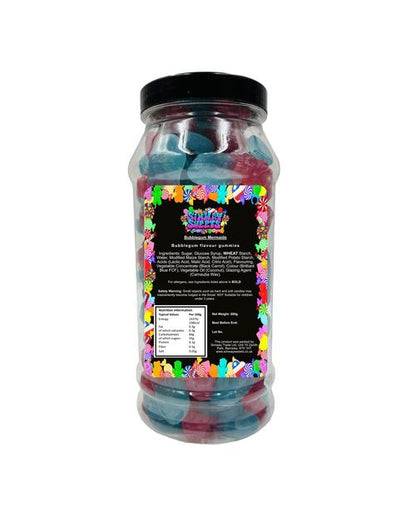 Bubblegum Flavour Mermaids Gummy Chewy Sweets Retro Jelly Sweets Gift Jar