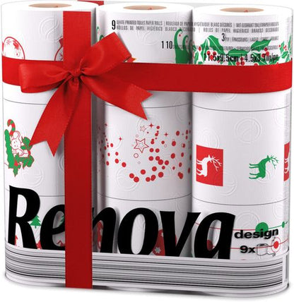 Renova 9 Rolls Xmas TR + 2 Rolls Xmas KT 🚚