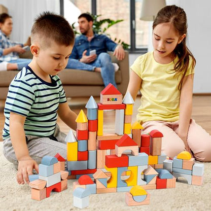 SOKA Wooden Blocks 100pcs 🚚