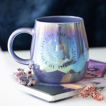 Live by the Sun Love by the Moon Iridescent Mug 🚚