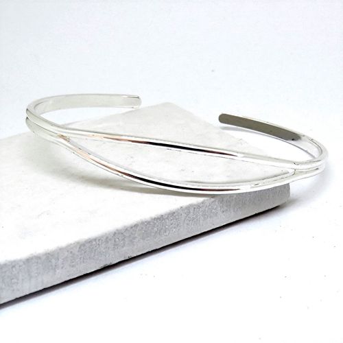 Silver Open Bangle 5665