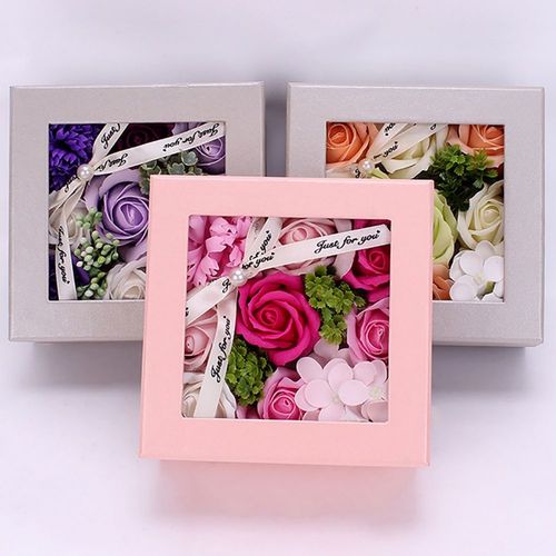 Carnation Flower Bath Soap Luxury Gift Box 🚚