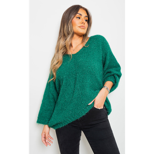 V-neck Chunky Knitted Jumper