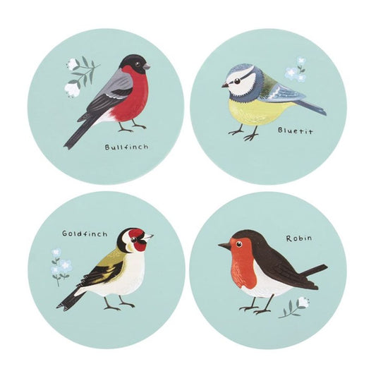 British Garden Birds Coaster Set