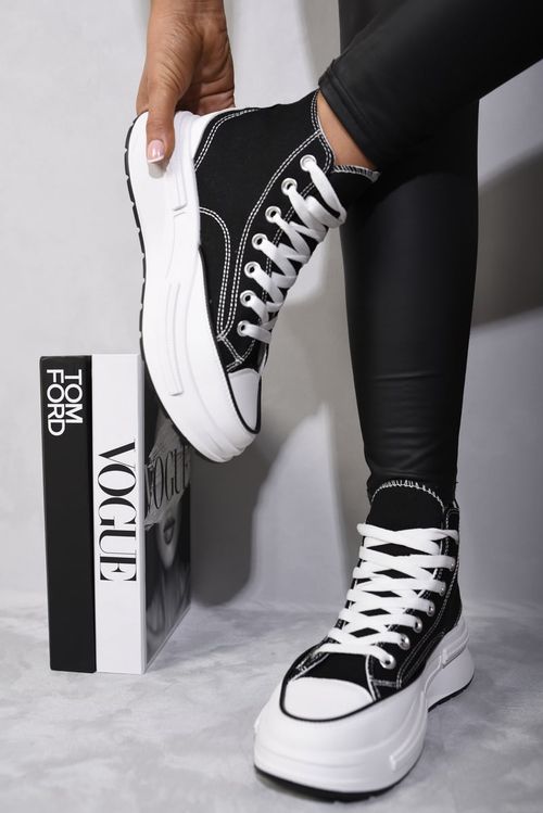 High Top Platform Lace Up Chunky Trainers 🚚