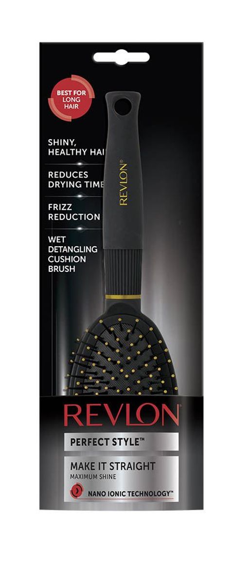 Revlon Ionic Ceramic Make It Straight Cushion Hair Brush with Anti Bacterial Technology 🚚