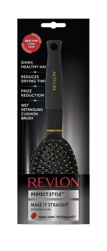 Revlon Ionic Ceramic Make It Straight Cushion Hair Brush with Anti Bacterial Technology 🚚