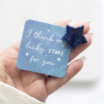 Lucky Stars Lucky Sodalite Crystal Star in a Bag 🚚