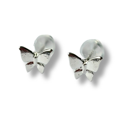 Little Butterfly Silver Stud Earrings