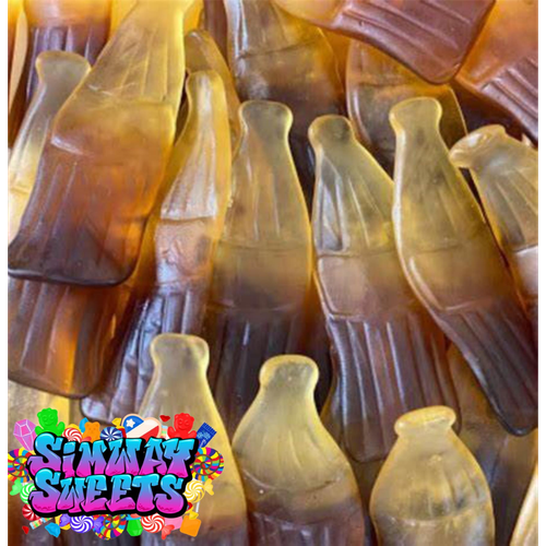 Giant Cola Bottles Retro Sweets Cola Flavoured Gummy Sweets Gift Jar