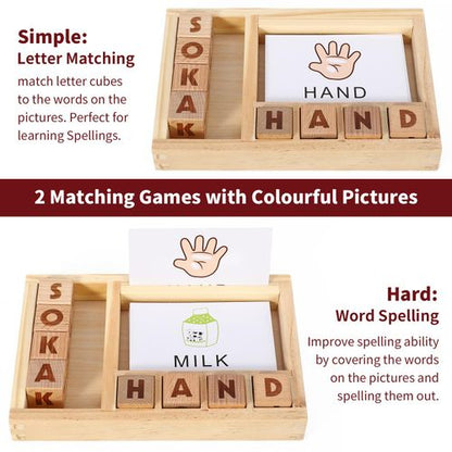 SOKA Wooden Spelling Game 🚚