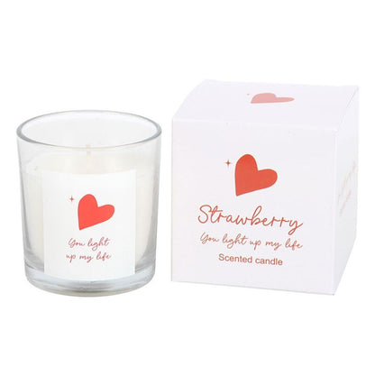 You Light Up My Life Strawberry Scented Candle