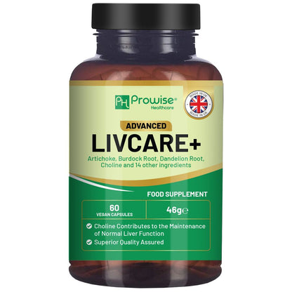 Prowise Advanced Livcare+ 60 Capsules Liver Cleanse Detox 🚚