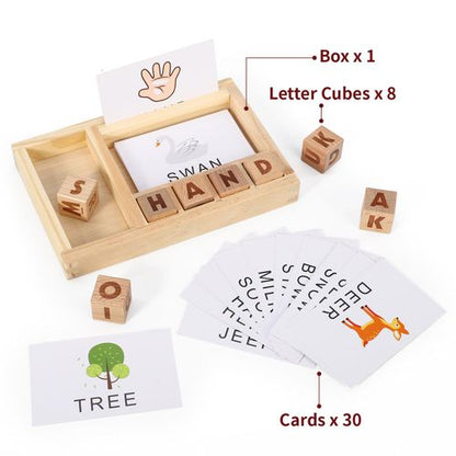 SOKA Wooden Spelling Game 🚚