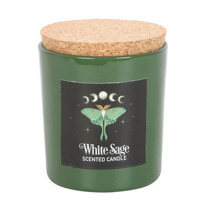 Luna Moth White Sage Candle