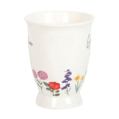 Grandma Wildflower Pedestal Mug