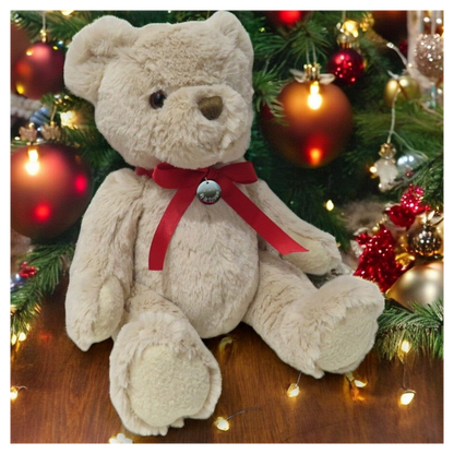 My 1st Christmas Teddy Bear & Engraved Charm