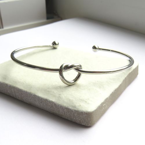 Silver Knot Bangle