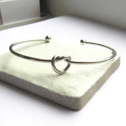 Silver Knot Bangle