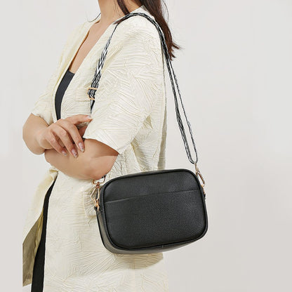 Solid Colour Messenger Tote Bag