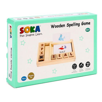 SOKA Wooden Spelling Game 🚚